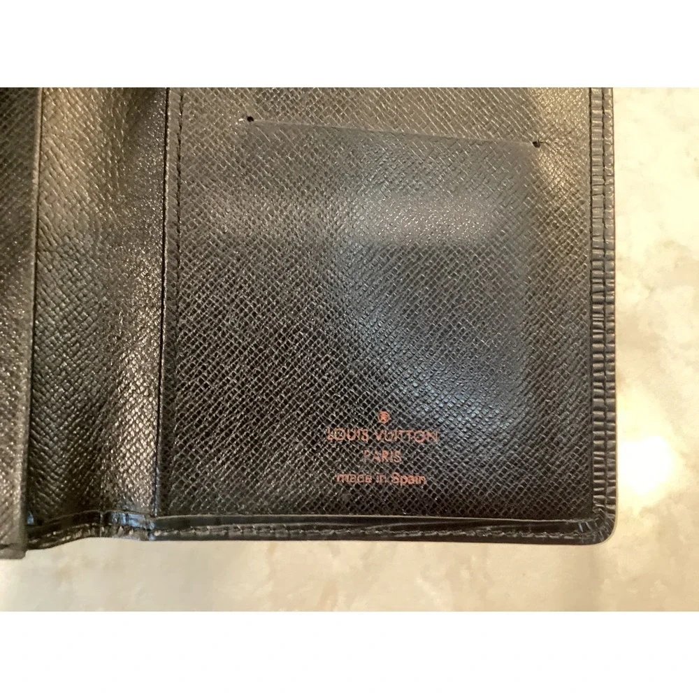Louis Vuitton Epi Leather Long Wallet‎ Card Holder Black